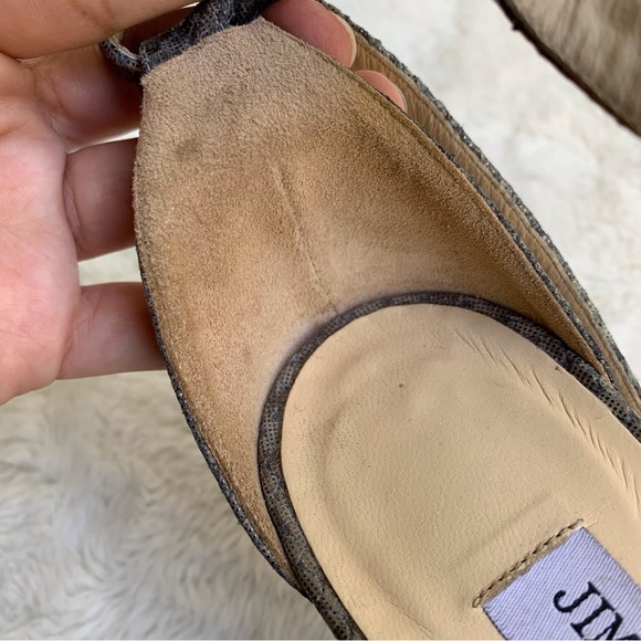 Jimmy Choo Women's Virtue Shimmer Snake Print Heels Size 40 - Picture 8 of 16